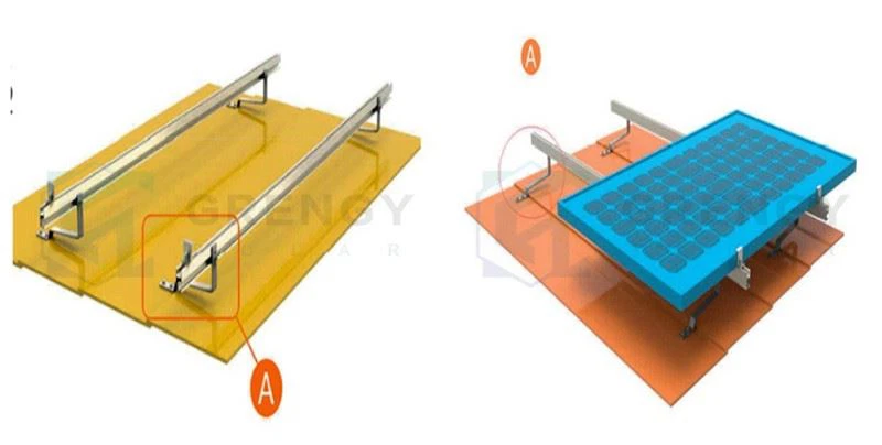 flat solar roof hook