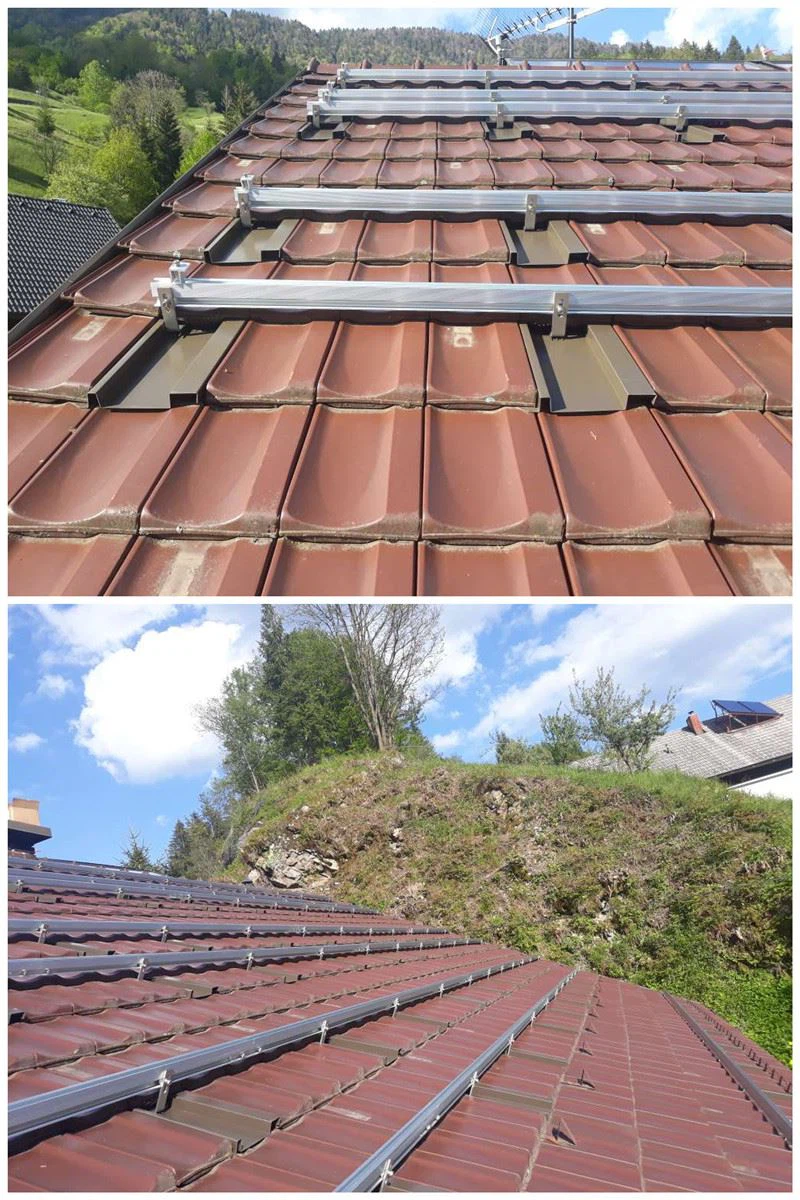 solar tile roof hook projects