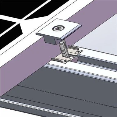 Zonneklem voor aluminium profielbeugel