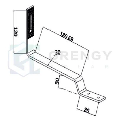 flat solar roof hook