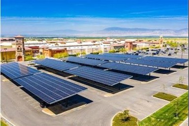 Thermisch verzinkte carport op zonne-energie