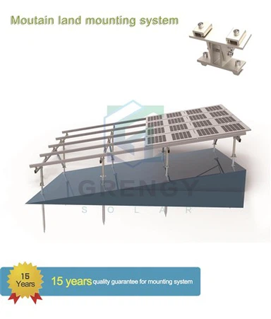 Toepassen op verschillende terreinen Grondzonnemontagestructuur