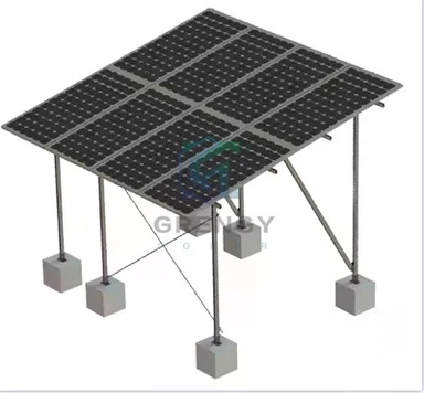 Op de grond gemonteerd PV-zonnepaneel Gewapend beton.