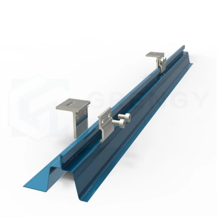 installation of clamp for tin roof