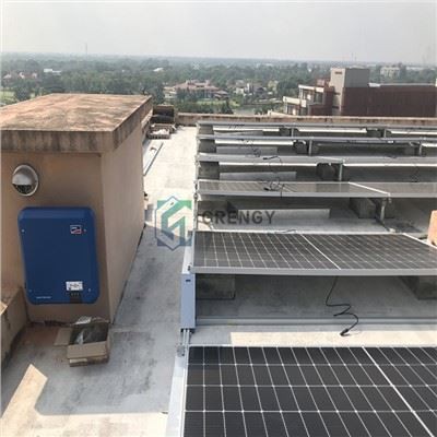 Geballaste zonne-installatiesystemen met plat dak