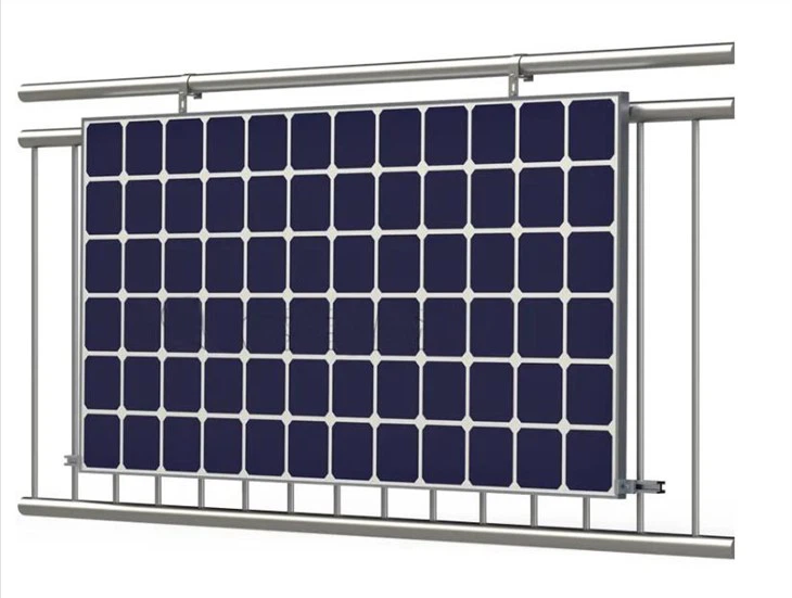 Zonnepaneelhouder voor balkon, zonnepaneelhouder, haak balkon, roestvrij staal, balkonhaken voor rechthoekige balkonleuningen, zonne-bevestiging, balkonkrachtcentrale, PV houder, leuning, haken