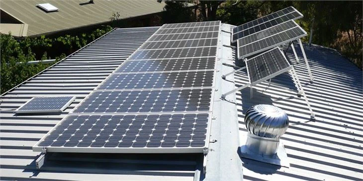 Dakdragersysteem op zonne-energie