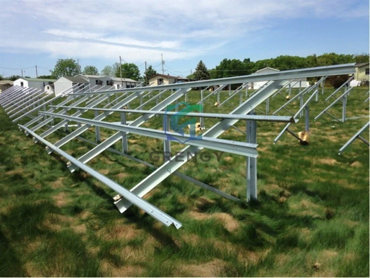 Ground Solar Mounting With C Channel Steel Support