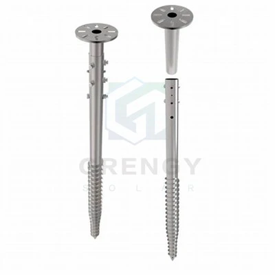 Verstelbare Solar Ground Screw Pasping Systems