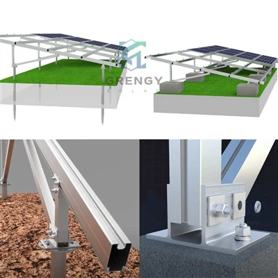 Zonnepaneel grondmontagestructuur